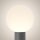Stehlampe außen Aluminium E27 IP54 80 cm hoch Grau Weiß