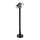 Außenlampe Aluminium Glas GU10 IP65 60 cm hoch Schwarz