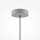 Hängelampe Metall E27 Ø 35 cm rund H: max. 318 cm Grau