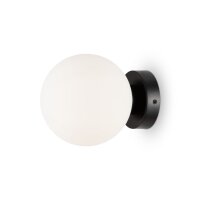 Spiegelleuchte Glas Metall E14 D: 15 cm rund Modern