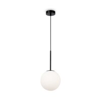 H&auml;ngelampe Metall Glas &Oslash; 20 cm rund H: max. 222,5 cm