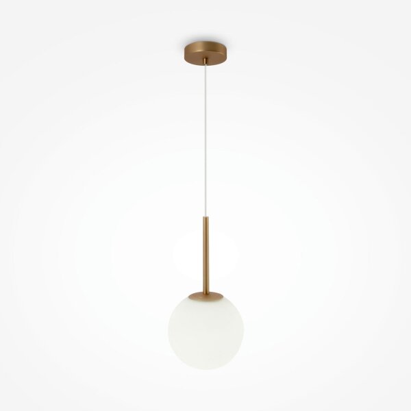Hängeleuchte Metall Glas Ø 18 cm rund H: max. 180 cm