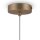 Hängeleuchte Metall Glas Ø 18 cm rund H: max. 180 cm