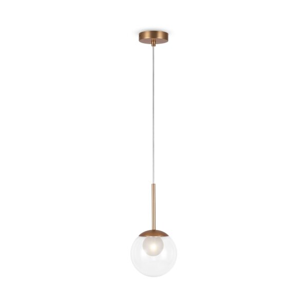 Hängelampe Metall Glas D: 15 cm rund H: max. 334 cm G9