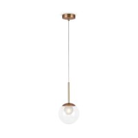 H&auml;ngelampe Metall Glas D: 15 cm rund H: max. 334 cm G9