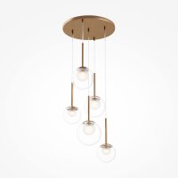 Pendelleuchte Metall Glas G9 Ø 58 cm H: max. 344,1 cm