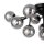 Deckenlampe Metall Rauchglas B: 60 cm Schwarz G9 Modern