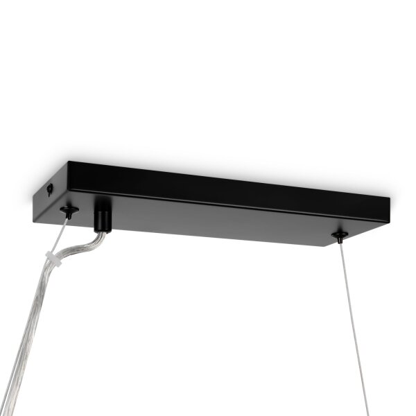 Pendelleuchte Rauchglas Metall G9 H: max. 133,9 cm