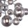 Pendelleuchte Metall Rauchglas B: 65 cm Chrom Rauchgrau
