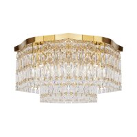 Deckenlampe Metall E14 45 cm breit in Gold rund INGA