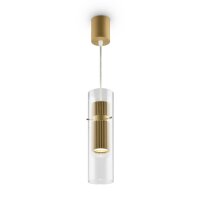 Hängelampe Aluminium Glas GU10 Ø 8 cm H: max....
