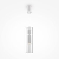 Hängeleuchte Aluminium Glas GU10 D: 8 cm H: max. 170 cm