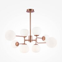 Deckenlampe Metall Glas E14 96 cm breit in Messing...