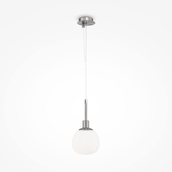 Hängelampe Glas Metall E14 rund D: 15 cm H: max. 153 cm