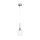 Hängelampe Glas Metall E14 rund D: 15 cm H: max. 153 cm