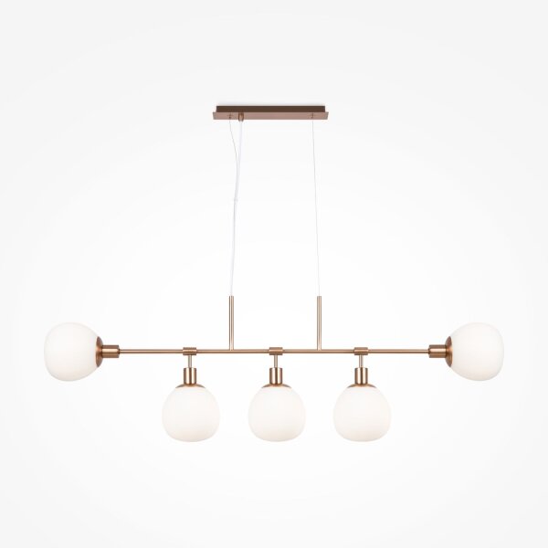 Hängeleuchte Glas Metall E14 H: max. 149,3 cm Modern