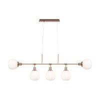 Hängeleuchte Glas Metall E14 H: max. 149,3 cm Modern
