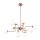 Pendelleuchte Metall Glas H: max. 140 cm E14 Modern