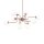 Pendelleuchte Metall Glas H: max. 140 cm E14 Modern