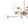 Pendelleuchte Metall Glas H: max. 140 cm E14 Modern