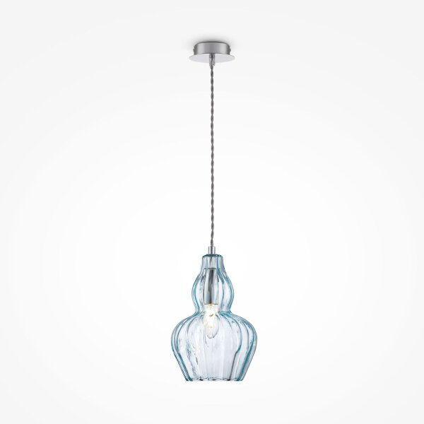 Hängeleuchte Glas Metall E14 rund Ø 16 cm Modern
