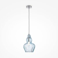 Hängeleuchte Glas Metall E14 rund Ø 16 cm Modern