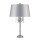 Tischlampe Hoch 72cm in Silber Stoff Schirm GOTICA