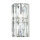 Wandlampe Metall Glas 25 cm hoch Chrom E14 länglich