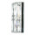 Wandlampe Metall Glas 25 cm hoch Chrom E14 länglich