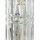 Wandlampe Metall Glas 25 cm hoch Chrom E14 länglich