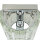 Wandlampe Metall Glas 25 cm hoch Chrom E14 länglich