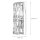 Wandlampe Metall Glas 25 cm hoch Chrom E14 länglich