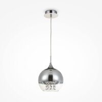 Hängeleuchte Metall Glas Ø 20 cm rund H: max....