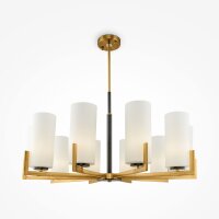 Kronleuchter Metall Glas E27 86 cm breit Modern KAYA