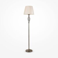 Stehlampe Metall Stoff E14 165 cm rund Klassisch LILJA