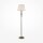 Stehlampe Metall Stoff E14 165 cm rund Klassisch LILJA
