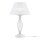 Nachttischlampe Metall Stoff E14 56 cm rund Klassisch