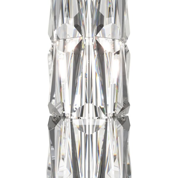 Tischlampe Metall rund Ø 20 cm 58 cm Chrom E14 Art Déco