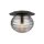 Deckenleuchte Metall Rauchglas Ø 35 cm rund E27 Modern