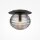 Deckenleuchte Metall Rauchglas Ø 35 cm rund E27 Modern