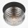Deckenleuchte Metall Rauchglas Ø 35 cm rund E27 Modern