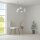 Pendelleuchte Metall Glas G9 B: 58 cm H: max. 184 cm