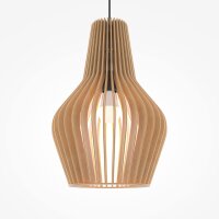 Hängeleuchte Holz Metall E27 Ø 30 cm H: max....