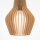 Hängeleuchte Holz Metall E27 Ø 30 cm H: max. 347,5 cm