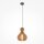 Hängelampe Metall Holz Ø 30 cm rund H: max. 342,5 cm