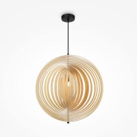 Pendelleuchte Metall Holz rund Ø 60 cm H: max....