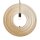 Pendelleuchte Metall Holz rund Ø 60 cm H: max. 362,5 cm