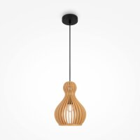 Pendelleuchte Metall Holz Ø 20 cm rund H: max....