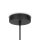 Pendelleuchte Metall Holz Ø 20 cm rund H: max. 329,5 cm