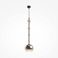 Hängeleuchte Metall Rauchglas D: 16 cm rund GU10 Modern